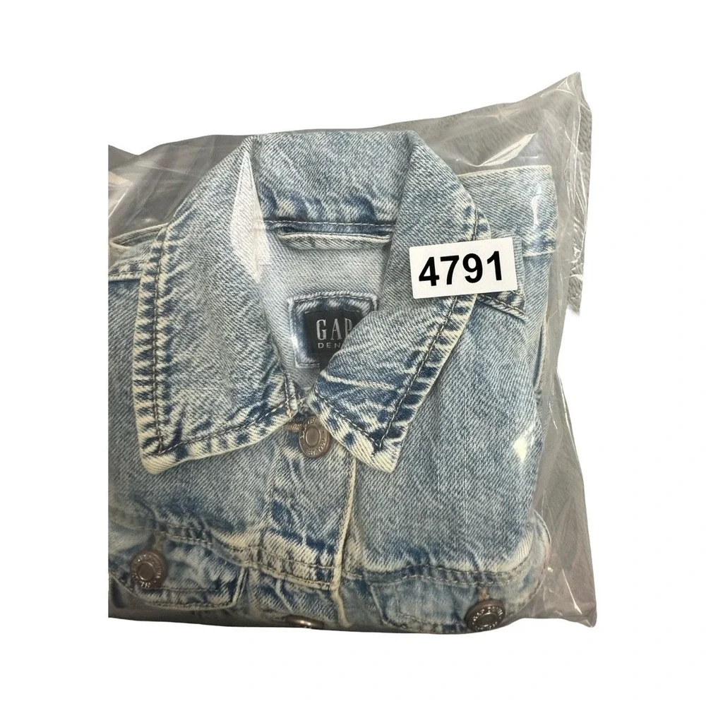 Gap Denim Jacket Kids S Light Blue Acid Wash Trucker Classic Cotton 4791